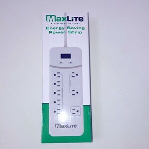 Brand new Maxlite energy saving power strip 4ft power cord